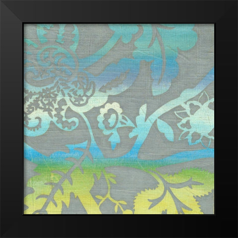 Ombre Garden IV Black Modern Wood Framed Art Print by Zarris, Chariklia