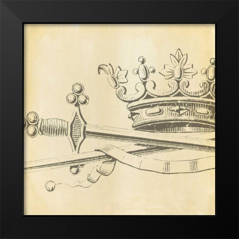 Decorative Elegance IX Black Modern Wood Framed Art Print by Harper, Ethan