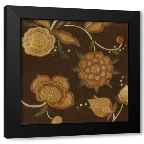 Vintage Kimono III Black Modern Wood Framed Art Print by Vess, June Erica