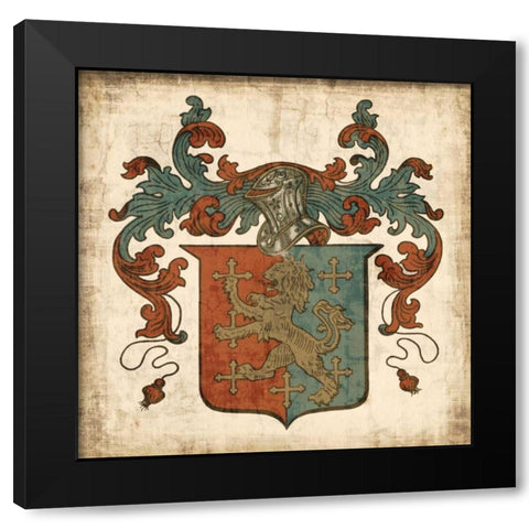 Noble Heritage IV Black Modern Wood Framed Art Print by Vision Studio