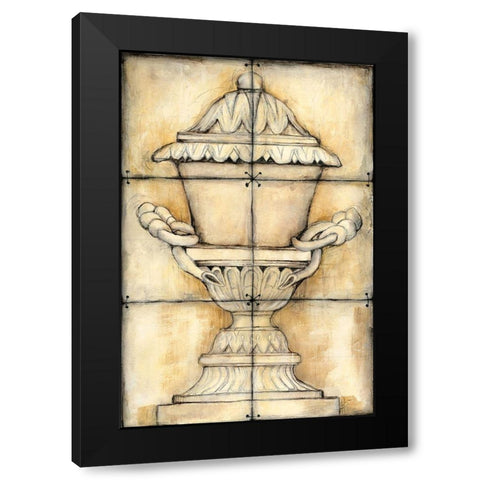 Ceramic Urn I Black Modern Wood Framed Art Print with Double Matting by Goldberger, Jennifer