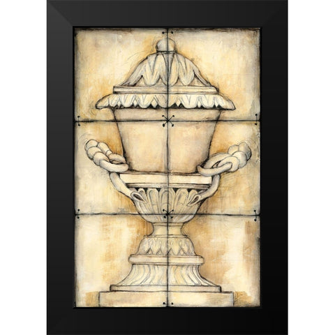Ceramic Urn I Black Modern Wood Framed Art Print by Goldberger, Jennifer