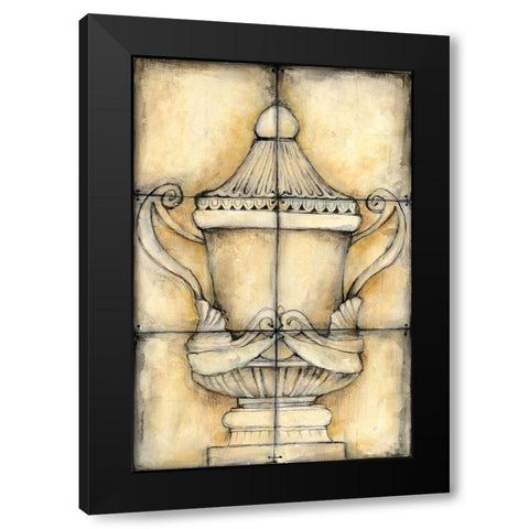Ceramic Urn II Black Modern Wood Framed Art Print by Goldberger, Jennifer