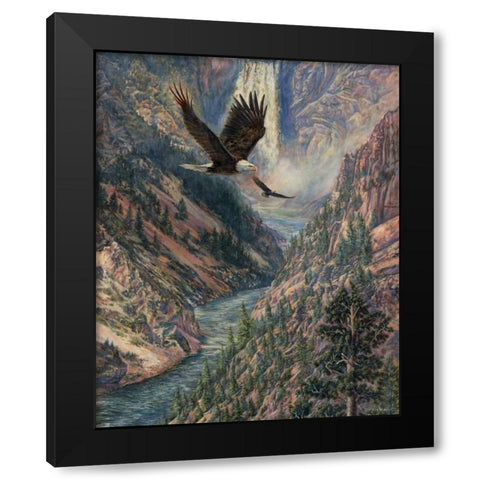 America the Best Black Modern Wood Framed Art Print by Mock, Carolyn