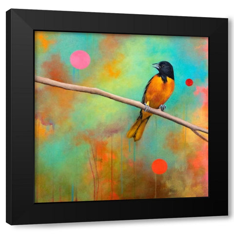 Mysteries of the Universe II Black Modern Wood Framed Art Print with Double Matting by Evans, Bridget G.