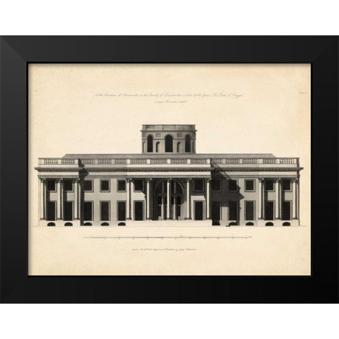 Antique Façade I Black Modern Wood Framed Art Print by Richardson