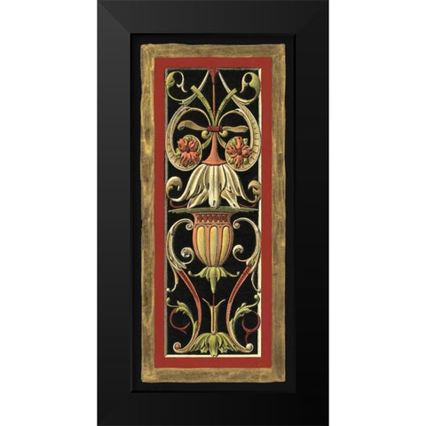 Parisian Panel I Black Modern Wood Framed Art Print by Vision Studio