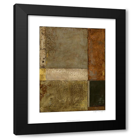 Gilded Age I Black Modern Wood Framed Art Print with Double Matting by Meagher, Megan