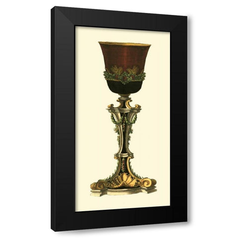 Elongated Goblet II Black Modern Wood Framed Art Print by Giardino, Giovanni