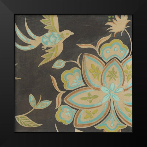Heirloom Floral III Black Modern Wood Framed Art Print by Vess, June Erica