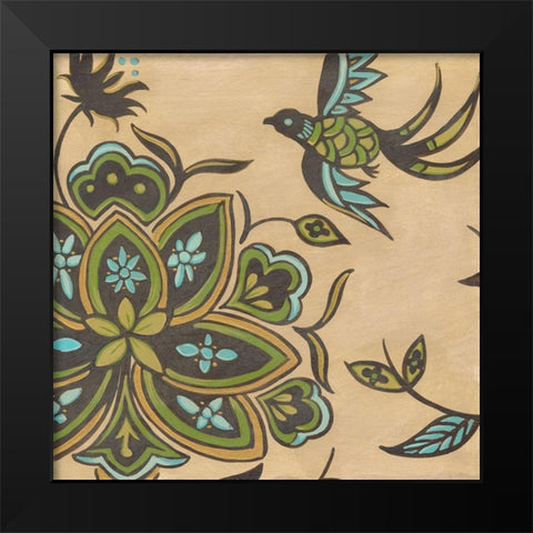 Heirloom Floral IV Black Modern Wood Framed Art Print by Vess, June Erica