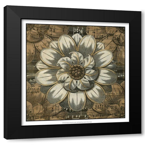 Rosette Detail IV Black Modern Wood Framed Art Print with Double Matting by Vision Studio