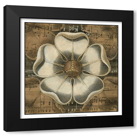 Rosette Detail VI Black Modern Wood Framed Art Print with Double Matting by Vision Studio