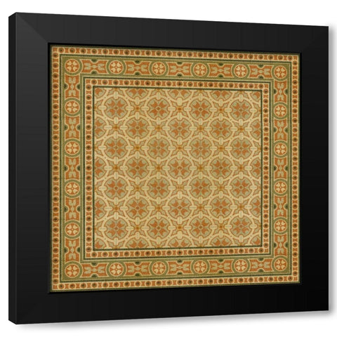 Italian Mosaic I Black Modern Wood Framed Art Print with Double Matting by Vision Studio