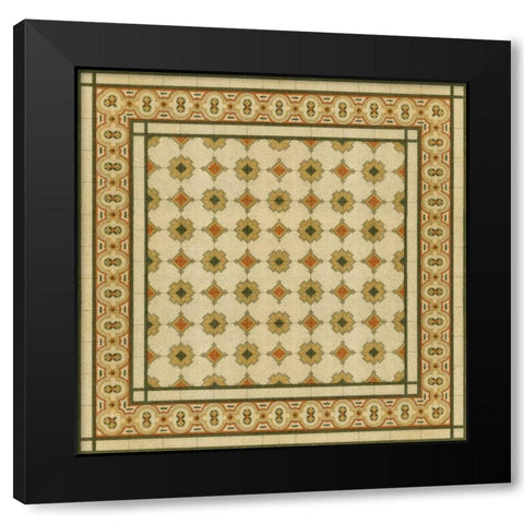 Italian Mosaic II Black Modern Wood Framed Art Print by Vision Studio