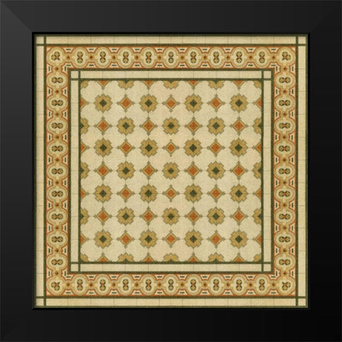Italian Mosaic II Black Modern Wood Framed Art Print by Vision Studio