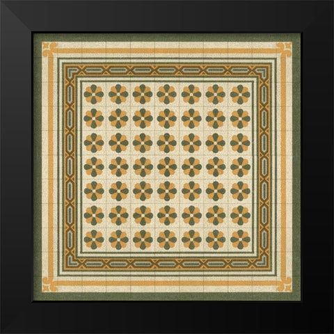 Italian Mosaic IV Black Modern Wood Framed Art Print by Vision Studio