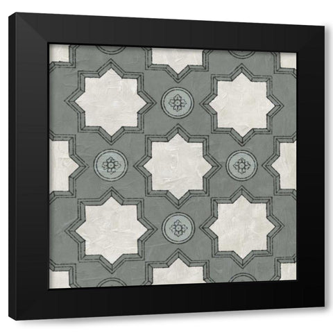 Caisson IV Black Modern Wood Framed Art Print with Double Matting by Vision Studio