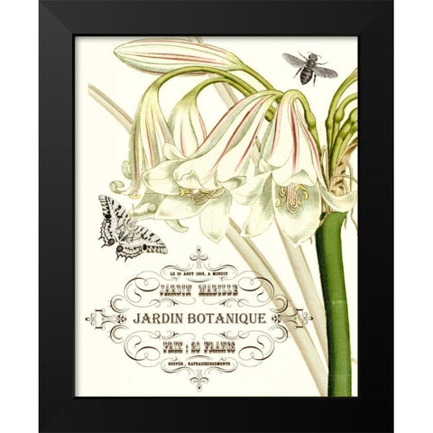 Jardin Botanique I Black Modern Wood Framed Art Print by Vision Studio