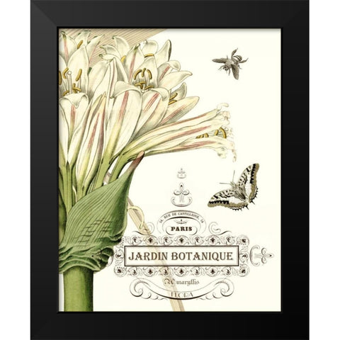 Jardin Botanique II Black Modern Wood Framed Art Print by Vision Studio