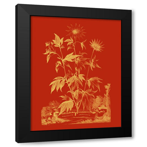 Paprika Bouquet IV Black Modern Wood Framed Art Print with Double Matting by Vision Studio