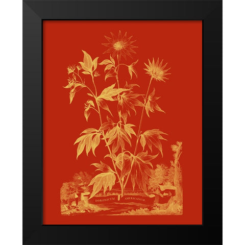 Paprika Bouquet IV Black Modern Wood Framed Art Print by Vision Studio