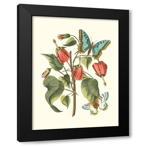 Midsummer Floral I Black Modern Wood Framed Art Print with Double Matting by Vision Studio
