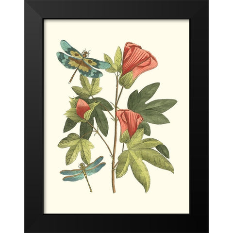 Midsummer Floral III Black Modern Wood Framed Art Print by Vision Studio