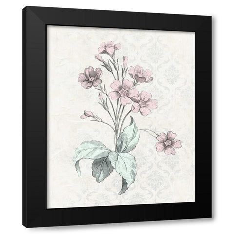 Victorian Blooms IV Black Modern Wood Framed Art Print with Double Matting by Vision Studio