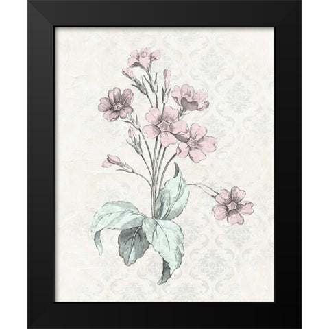 Victorian Blooms IV Black Modern Wood Framed Art Print by Vision Studio