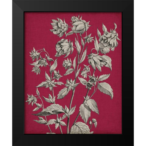 Vivid Chintz III Black Modern Wood Framed Art Print by Vision Studio