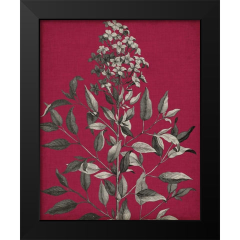 Vivid Chintz IV Black Modern Wood Framed Art Print by Vision Studio