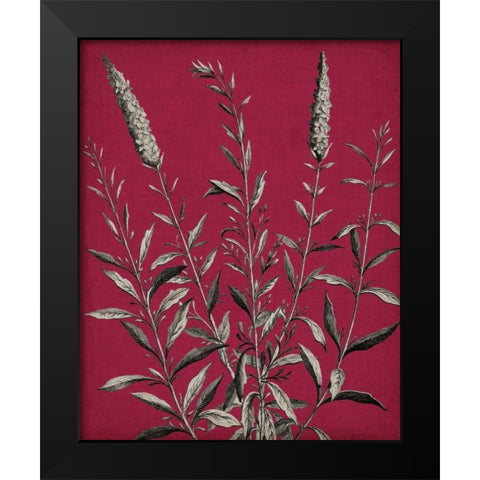 Vivid Chintz V Black Modern Wood Framed Art Print by Vision Studio