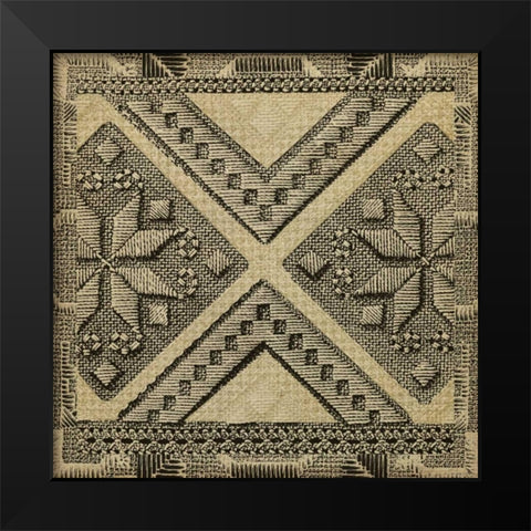 Kuba Detail II Black Modern Wood Framed Art Print by Vision Studio