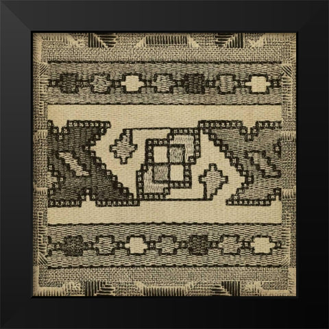 Kuba Detail IV Black Modern Wood Framed Art Print by Vision Studio