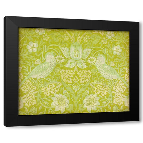 Citrus Chintz I Black Modern Wood Framed Art Print with Double Matting by Vision Studio