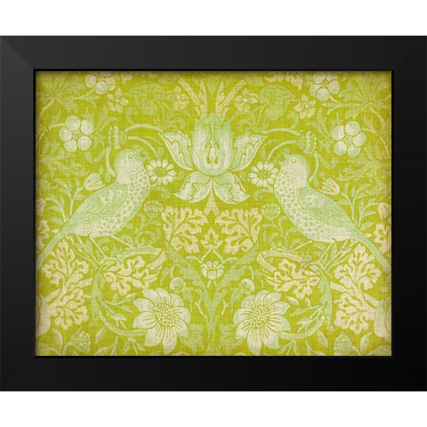 Citrus Chintz I Black Modern Wood Framed Art Print by Vision Studio