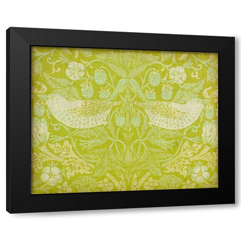 Citrus Chintz II Black Modern Wood Framed Art Print by Vision Studio