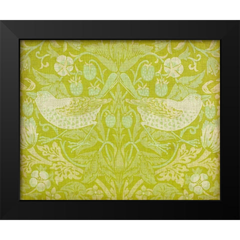 Citrus Chintz II Black Modern Wood Framed Art Print by Vision Studio