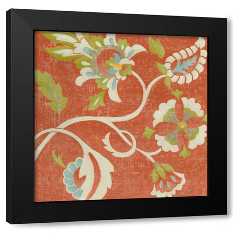 Provincial Chintz III Black Modern Wood Framed Art Print by Zarris, Chariklia