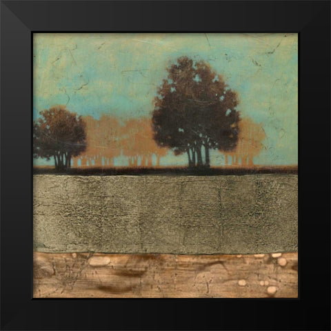 Embellished Mediterran. Twilight II Black Modern Wood Framed Art Print by Vision Studio