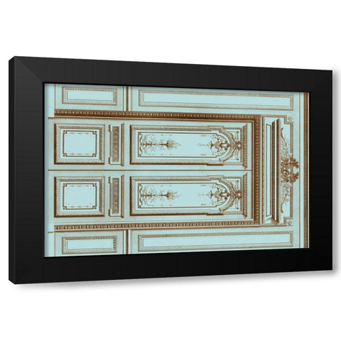 French Salon Doors I Black Modern Wood Framed Art Print by Vision Studio