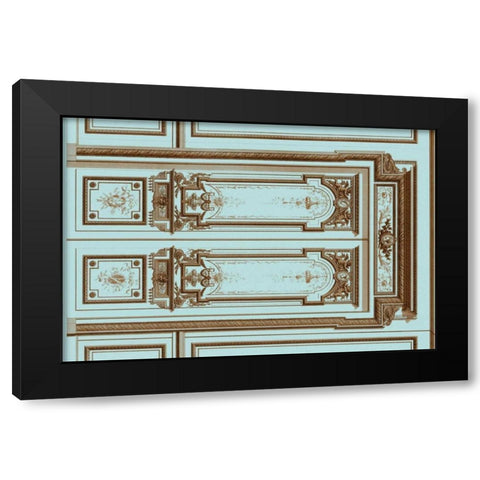 French Salon Doors II Black Modern Wood Framed Art Print by Vision Studio