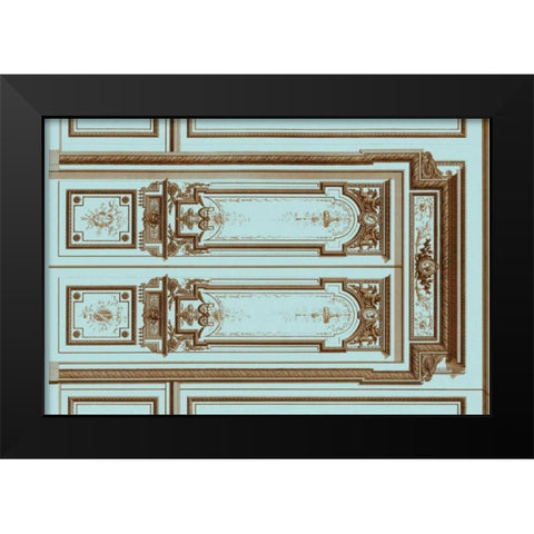French Salon Doors II Black Modern Wood Framed Art Print by Vision Studio