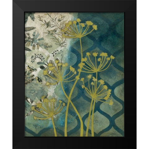 Peridot Botanical I Black Modern Wood Framed Art Print by Meagher, Megan