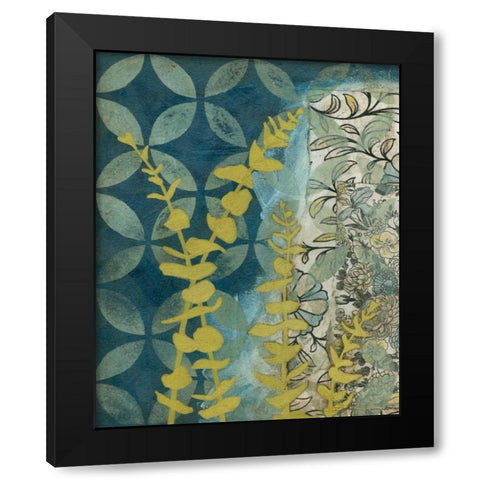 Peridot Botanical II Black Modern Wood Framed Art Print by Meagher, Megan