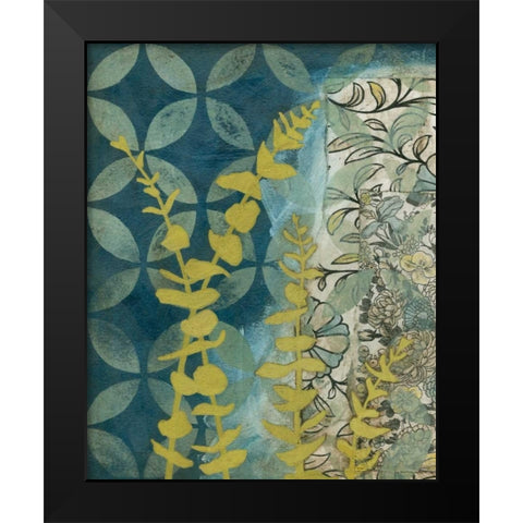 Peridot Botanical II Black Modern Wood Framed Art Print by Meagher, Megan