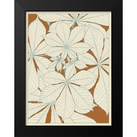Leaves from Nature I Black Modern Wood Framed Art Print by Vision Studio