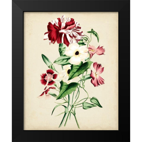 Natures Romance VI Black Modern Wood Framed Art Print by Vision Studio