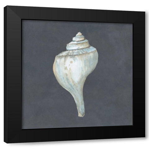Shell on Slate IV Black Modern Wood Framed Art Print by Meagher, Megan